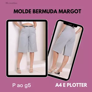 Imagem de capa para o Ebook Molde Bermuda Margot 