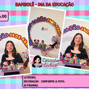 Imagem de capa para o Ebook 🍎Bambolê - Dia da Educação 
