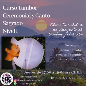 Imagen de portada para Curso online Curso de Tambor Ceremonial y Canto Sagrado