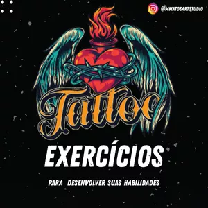 Imagem de capa para o Ebook E-book com Exercícios para Tatuagem