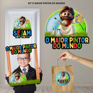 Imagem de capa para o Ebook O MAIOR PINTOR DO MUNDO - versão colorida.