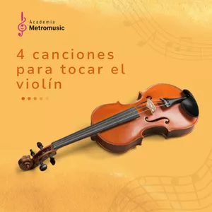 Imagen de portada para Curso online 4 canciones para tocar en violin