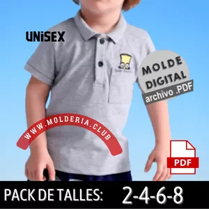 Imagen de portada para Curso online Molde Patrón Chemise Polo Chomba Camisa Sport
