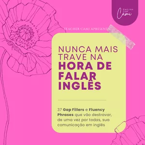 Imagem de capa para o Ebook Nunca mais trave na hora de falar Inglês!