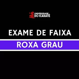 Imagem de capa para o Curso online Exame de Faixa Roxa Grau I