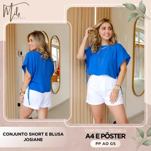 Imagem de capa para o Ebook Conjunto Short e Blusa Josiane