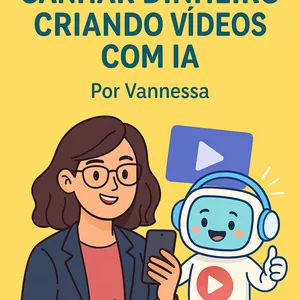 Imagem de capa para o Ebook Monetize sua Criatividade: Vídeos com IA para Todos