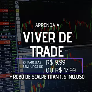 Imagem de capa para o Ebook Aprenda a viver de trade: trader milionário