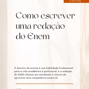 Imagem de capa para o Ebook Como escrever uma redação do Enem