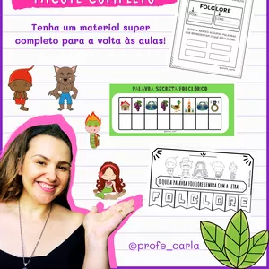 Imagem de capa para o Ebook PACOTE DE JOGOS E ATIVIDADES - FOLCLORE