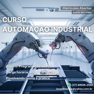 Imagem de capa para o Curso online Curso de Automação Industrial - Programação de PLC