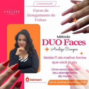 Imagem de capa para o Curso online Curso de Alongamento no Molde F1 - Método DUO faces - Anelize Campos
