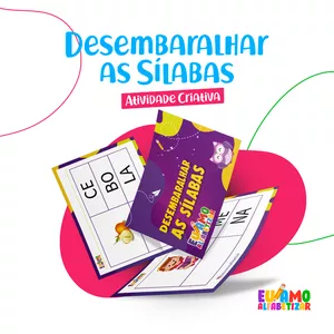 Imagem de capa para o Ebook Atividade Criativa de Língua Portuguesa - Desembaralhar Sílabas Simples