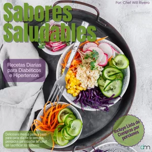 Imagen de portada para Ebook Sabores Saludable, Recetas Diarias para Diabéticos e Hipertensos