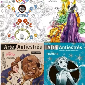 Imagen de portada para Ebook Libros para Colorear Arte Antiestres Disney