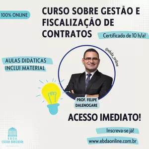 Curso sobre Gestão e Fiscalização de Contratos