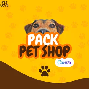 Imagem de capa para o Ebook Pack Canva para Pet Shop