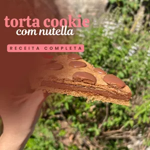 Imagem de capa para o Ebook TORTA COOKIE COM NUTELLA