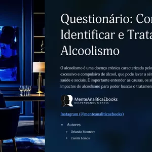 Imagem de capa para o Ebook Questionário: Como Identificar e Tratar Alcoolismo 