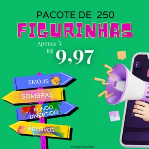 Imagem de capa para o Ebook PACOTE DE FIGURINHAS, EMOJI E SOMBRAS 