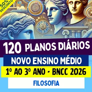 Imagem do curso PLANOS DIÁRIOS - FILOSOFIA - Ensino Médio - BNCC 2026