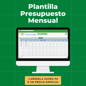 Imagen de portada para Curso online PLANTILLA PRESUPUESTO MENSUAL