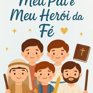 Imagem de capa para o Ebook Jogral Infantil Cristão para o Dia dos Pais: Homenagem Bíblica Pronta
