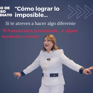 Imagen de portada para Curso online TALLER DE ACCESO INMEDIATO: “CÓMO LOGRAR LO IMPOSIBLE…SI TE ATREVES A HACER ALGO DIFERENTE”