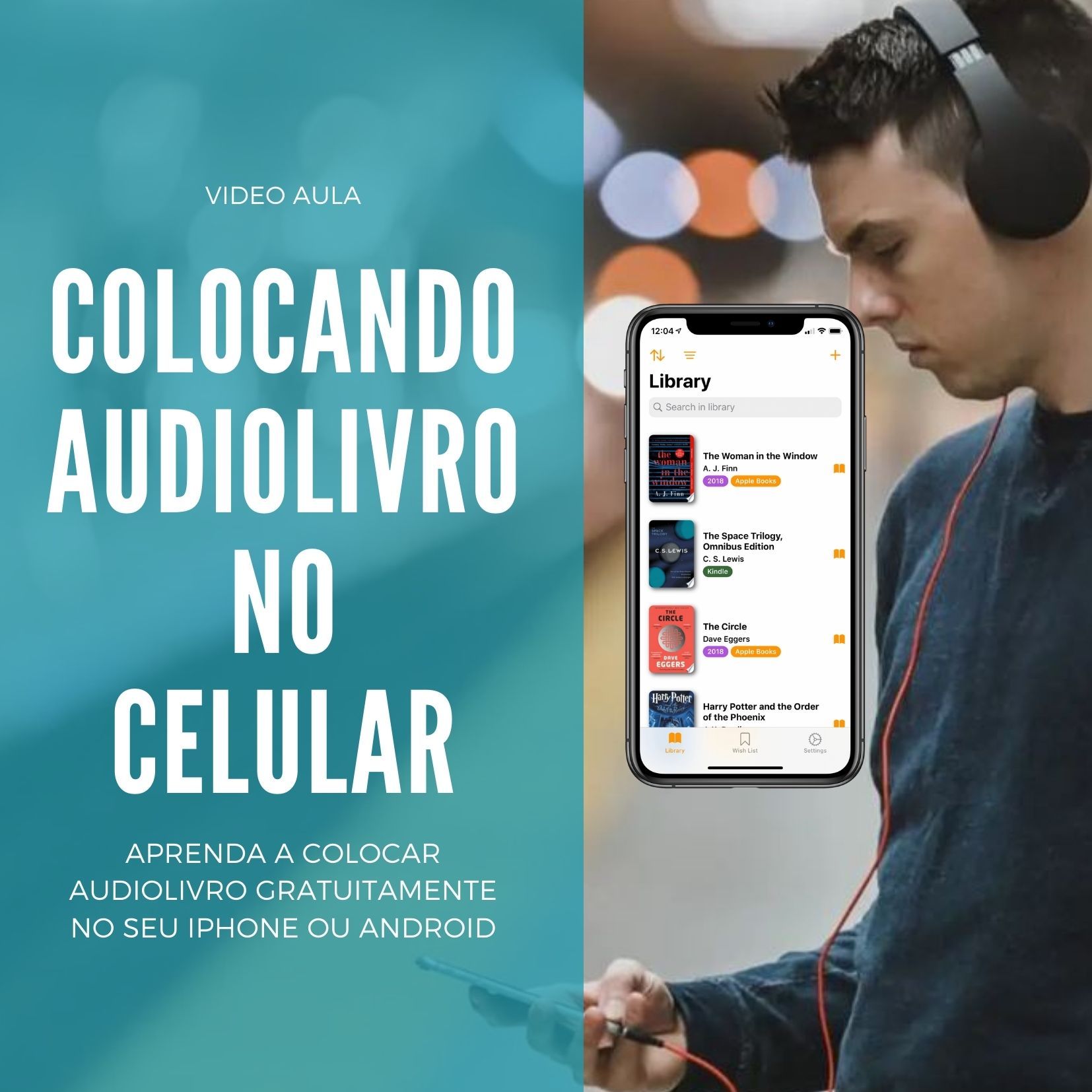 Imagem do curso Audiolivro Gratis no Celular