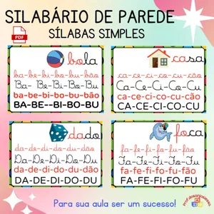 Imagem de capa para o Curso online CARTAZES DAS SÍLABAS SIMPLES