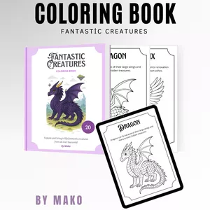 Cover image for Ebook Coloring Book: Fantastic Creatures