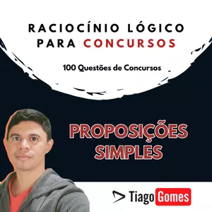 Imagem de capa para o Ebook Proposições Simples- Raciocínio Lógico para Concursos