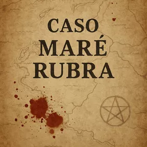 Imagem de capa para o Ebook Caso Maré Rubra: Mergulhe em um Mistério Sobrenatural