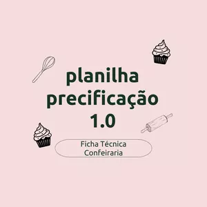 Imagem de capa para o Curso online Planilha de Precificação 1.0 - Confeitaria