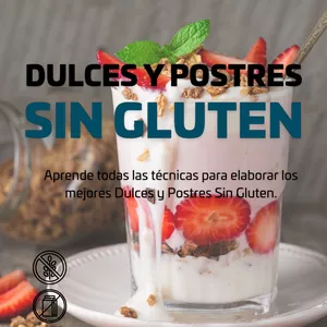 Imagen de portada para Curso online 50 Postres y Dulces Sin Gluten