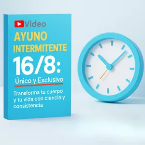 Imagen de portada para Curso online AYUNO INTERMITENTE 16/8 en Video: Tu guía definitiva para eliminar grasa sin sufrimiento