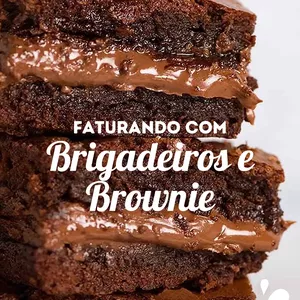 Imagem de capa para o Curso online FATURANDO COM BRIGADEIROS E BROWNIE