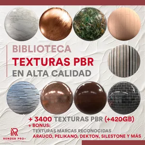 Imagen de portada para Curso online BIBLIOTECA TEXTURA PBR - ALTA CALIDAD