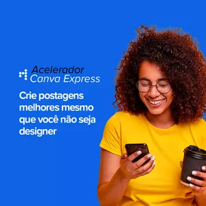 Imagem de capa para o Curso online Mini Curso - Canva Express