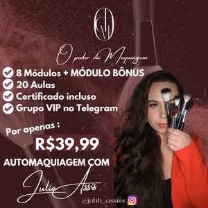 Imagem de capa para o Curso online O PODER DA MAQUIAGEM 