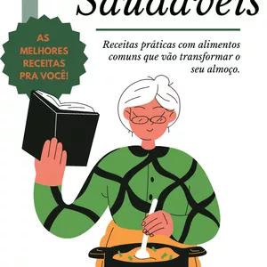 Imagem de capa para o Ebook Receitas Saudáveis para Almoço