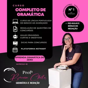 Imagem de capa para o Curso online Curso de gramática do zero