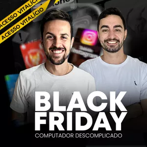 Imagem de capa para o Curso online Computador Descomplicado - Black Friday