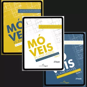 Imagem de capa para o Ebook Móveis Planejados: da prática que funciona à teoria - Partes 1, 2 e 3 (Digital)