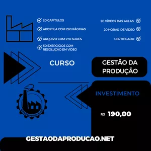 Imagem de capa para o Curso online Gestão da Produção