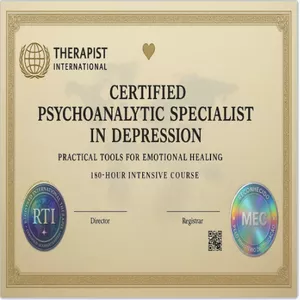 Imagen de portada para Curso online ESP⚠️ÚLTIMO LUGAR⚠️ Título de Psicoanalista Especialista en Depresión + Reconocimiento MEC + Acceso Vitalicio + Primera Clase + Matrícula Profesional + Declaración de Estudios + Libro de Amazon +al + Declaração estudos +Livro Amazon +