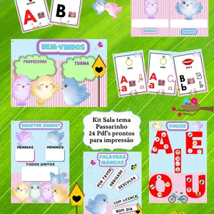 Imagem de capa para o Ebook Kit sala Passarinhos