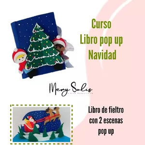 Imagen de portada para Curso online Curso libro pop up NAVIDAD