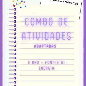 Imagem de capa para o Ebook COMBO ATIVIDADES ADAPTADAS 8º ano