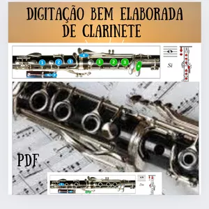 Imagem de capa para o Ebook CLARINETE DIGITAÇÃO  E  TÉCNICAS 